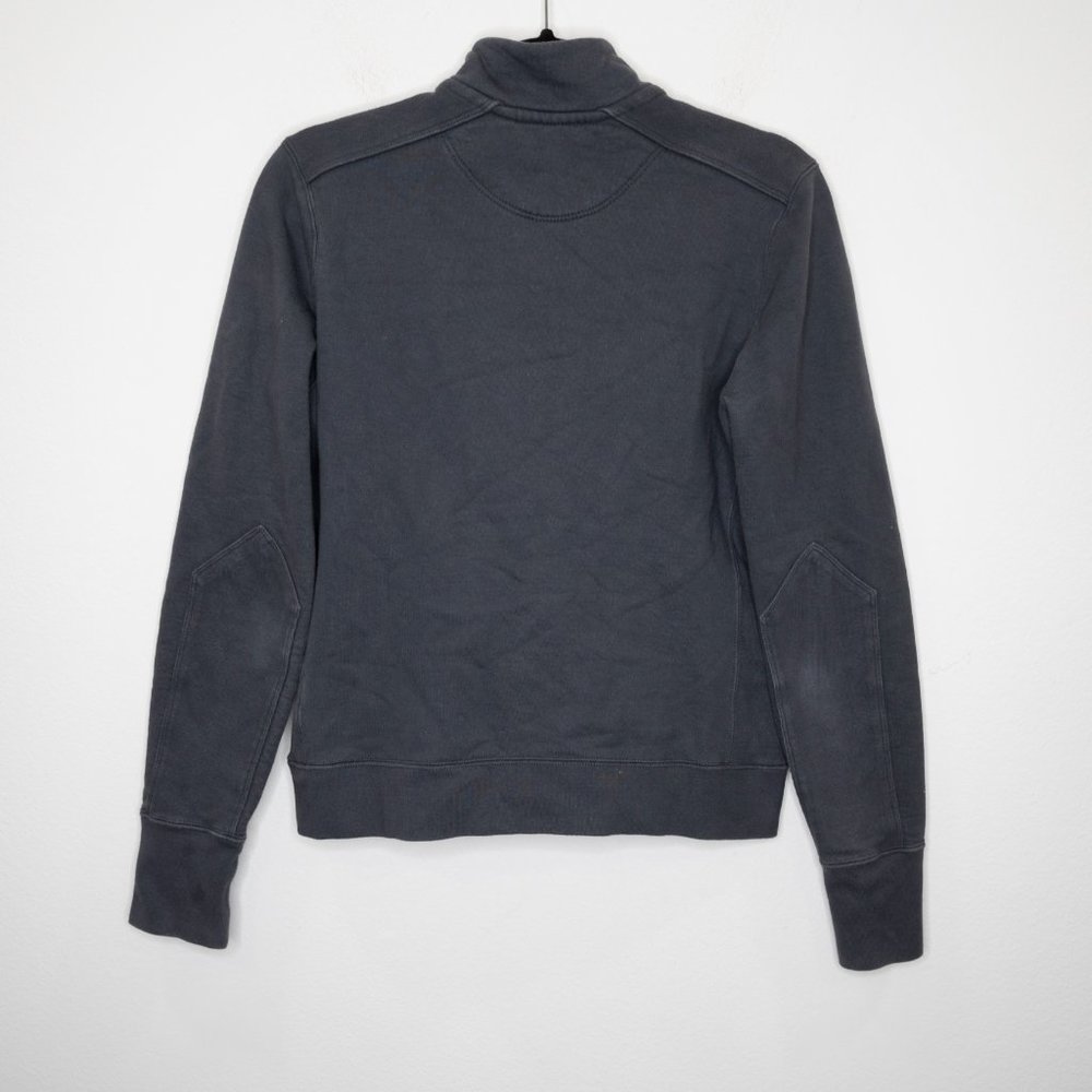 American Giant Moto Full Zip Jacket Sweatshirt Steel Blue F7 - Picture 4 of 6